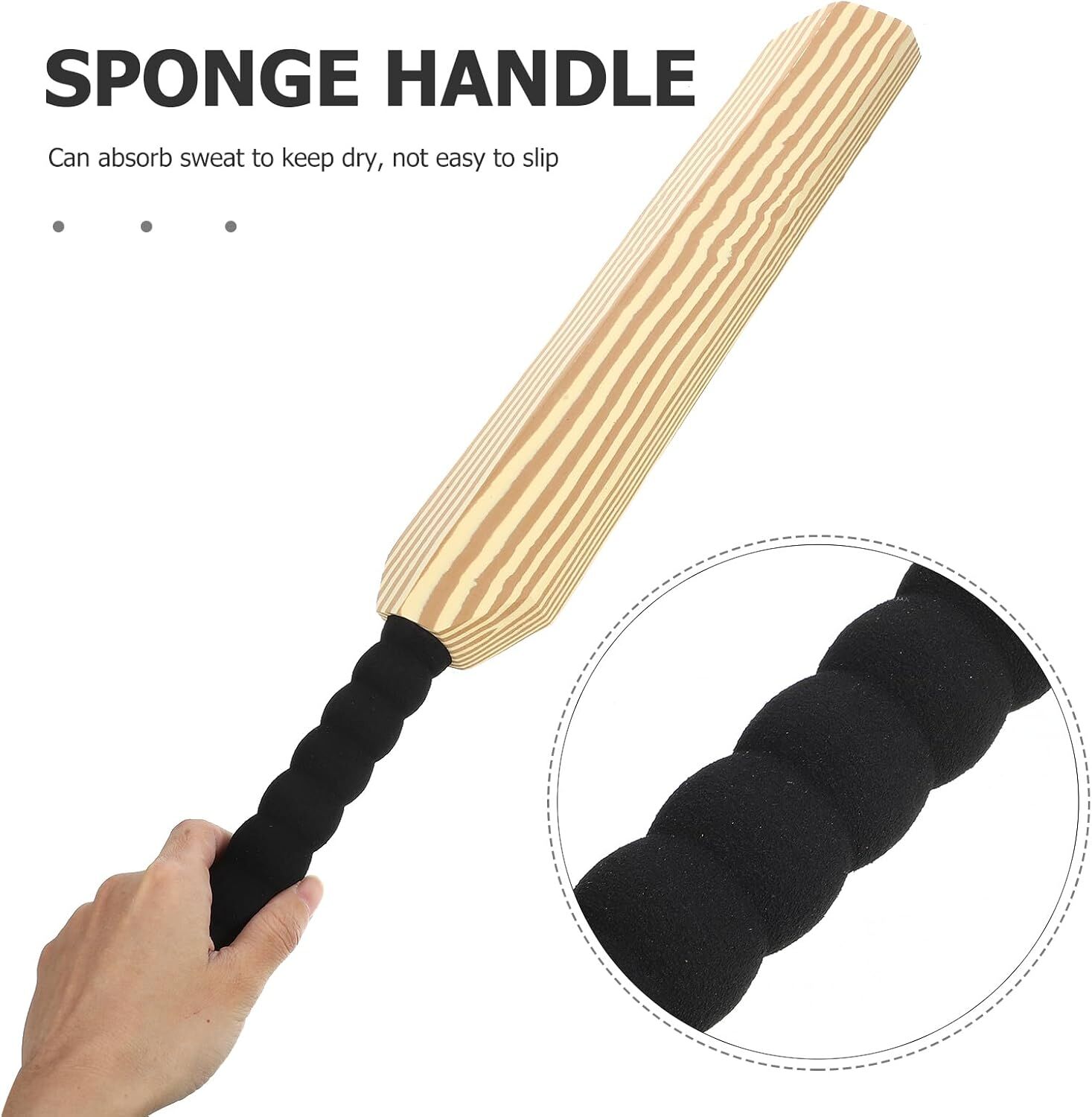 Sturdy Kits Ricket Kids Soft Foam Sturdy Cricket Bat & Ball Set 58cm Backyard Beach Sport ...