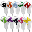 White covers with various colored numbers, Premium PU Leather Golf Iron Headcover Set (10pcs) | Numbered 4-9, P, S, A, X | Protective Club Covers for Irons