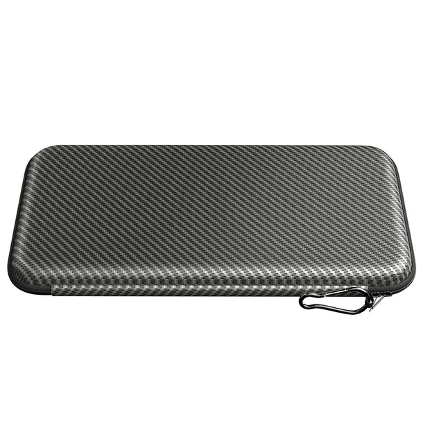 Premium Golf Glove Holder Case - Keeps Gloves Dry & Shaped, Carbon Fiber Look with Hook (Gloves Not Included)