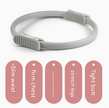 2 PCS Grey 38cm Pilates Ring Circle with Comfort Foam Handles for Core & Muscle Toning