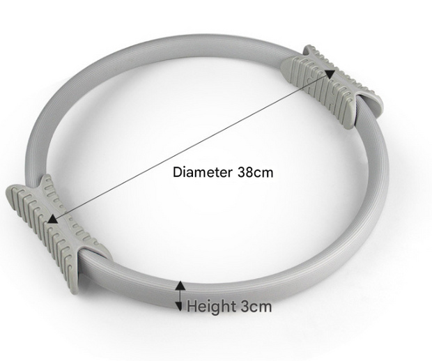 2 PCS Purple 38cm Pilates Ring Circle with Comfort Foam Handles for Core & Muscle Toning