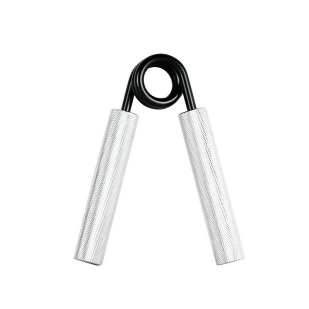 2 pcs Aluminum color Heavy Duty Metal Hand Grip Strengthener - Hand Training Equipment for Rehabilitation & Fitness with Adjustable Resistance 300LB