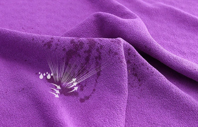 Purple Plum Blossom Yoga Towel Mat - Absorbent, Thick, Non-Slip, Portable Fitness Blanket for Home Use 183*63CM