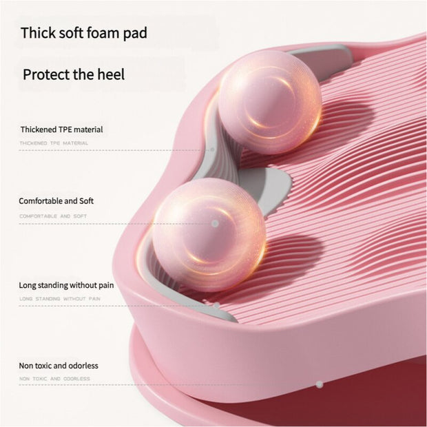 Blue Leg and Calf Stretching Board - Adjustable Yoga and Fitness Stretching Tool for Women