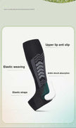 Size M 1 Pair Light Gray Compression Calf Sleeves for Sports - Adjustable Support for Running, Soccer, Hiking & More