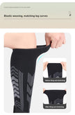 Size M 1 Pair Light Gray Compression Calf Sleeves for Sports - Adjustable Support for Running, Soccer, Hiking & More