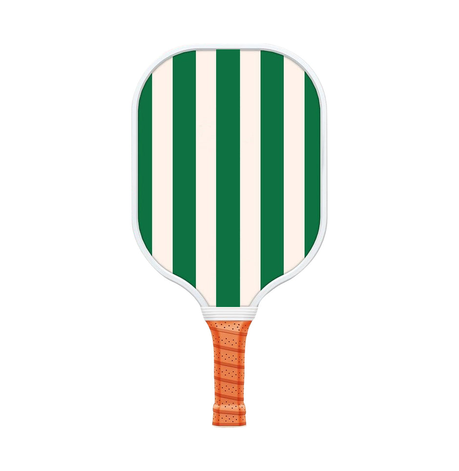 Style 4 White And Green T700 Carbon Fiber & Fiberglass Pickleball Paddle - Lightweight 220g with Anti-Slip TPU Grip for Training & Competition