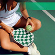 Set 5 White And Green T700 Carbon Fiber Pickleball Paddle Set - 2 Paddles, 4 Balls, and Portable Carry Bag for Adults and Students