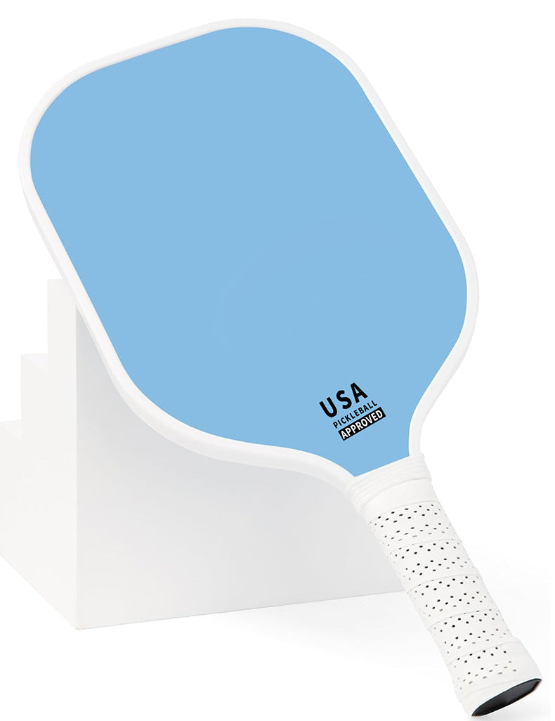 Orange Fiberglass Pickleball Paddle - Lightweight 215g with Anti-Slip TPU Grip for Outdoor Sports