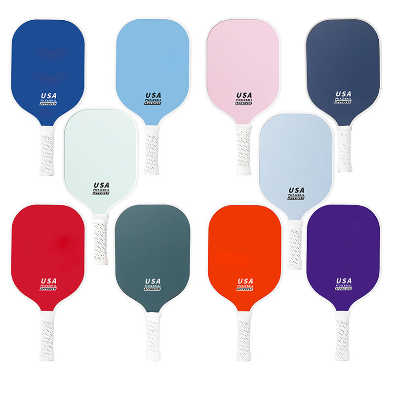Dark Blue Fiberglass Pickleball Paddle - Lightweight 215g with Anti-Slip TPU Grip for Outdoor Sports