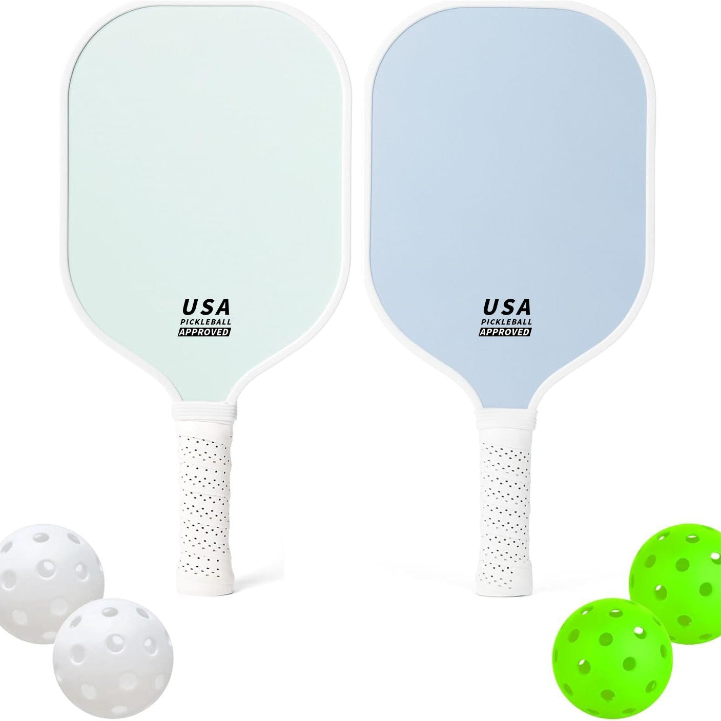 Red Fiberglass Pickleball Paddle - Lightweight 215g with Anti-Slip TPU Grip for Outdoor Sports