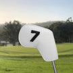 Dark Green Golf Iron Head Covers Set of 10 - Waterproof PU Leather Club Protectors with Embroidered Numbers (3-9, P, A, S)