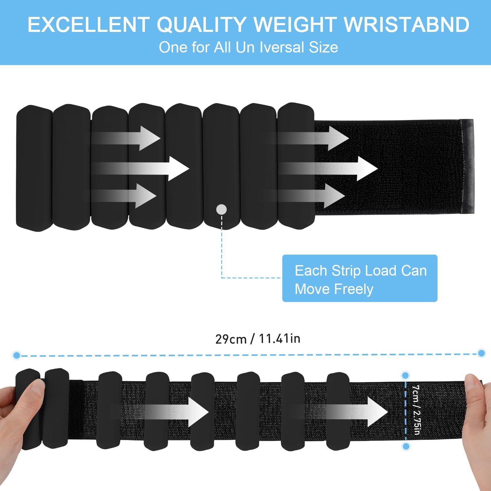 Pink Adjustable Silicone Wrist & Ankle Weights - 2lb Pair (900g) | Comfortable Fitness Resistance Bands for Workout, Running, Training