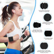 Red Adjustable Silicone Wrist & Ankle Weights - 2lb Pair (900g) | Comfortable Fitness Resistance Bands for Workout, Running, Training