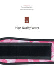 Size L Pink Camouflage Camo Weightlifting Belt - EVA Nylon Gym Belt for Squats, Deadlifts & Lumbar Support