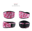 Size L Pink Camouflage Camo Weightlifting Belt - EVA Nylon Gym Belt for Squats, Deadlifts & Lumbar Support