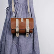 PU Leather Cycling Pouch - Retro Style for Bicycle Handlebars or Saddle