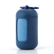 Dark Blue Quick Dry Cooling Towel Set (2 Pack) - Microfiber Sport Towels with Silicone Cases & Carabiners