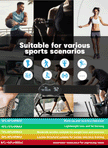 Smart Fitness Heart Rate Monitor Chest Strap with Data Display - IP67 Waterproof, Rechargeable, BLE & ANT+(black)