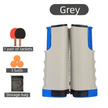 Grey Portable Table Tennis Set with 2 Paddles, 3 Balls and Carry Bag - 165cm Retractable Ping Pong Net & Post - Indoor/Outdoor Professional Training Kit