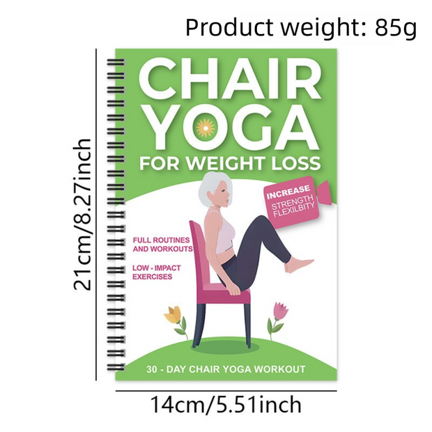 (Edition-A)Chair Yoga for Weight Loss Guide for Seniors - Portable & Easy-to-Follow Wellness Workout for Gentlely Fat Burning & Muscle Toning