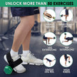 1-Pair Heavy Duty Ankle Strap Compatible With Dumbbell for Weightlifting - Adjustable Foot Attachment for Leg Curls, Extensions & Hip Abductors