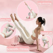 Purple 3-Level Resistance Pelvic Floor & Inner Thigh Trainer - Multi-Function Kegel Exercise Set with 25cm Yoga Ball & 3-Pair Resistance Rope
