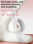 Grey 3-Level Resistance Pelvic Floor & Inner Thigh Trainer - Multi-Function Kegel Exercise Set with 25cm Yoga Ball & 3-Pair Resistance Rope