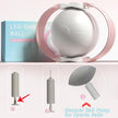 Pink 3-Level Resistance Pelvic Floor & Inner Thigh Trainer - Multi-Function Kegel Exercise Set with 25cm Yoga Ball & 3-Pair Resistance Rope