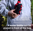 Camouflage Outdoor Tactical Water Bottle Chest Bag - High-Capacity Phone Pouch with Expansion System for Cycling Camping and Fishing