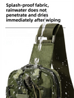 Camouflage Outdoor Tactical Water Bottle Chest Bag - High-Capacity Phone Pouch with Expansion System for Cycling Camping and Fishing