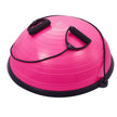 VEVOR Half Exercise Ball Trainer, 23 inch Balance Ball Trainer, 660lbs Capacity Stability Ball, Yoga Ball with Resistance Bands & Foot Pump, Strength Fitness Ball for Home Gym, Full Body Workout, Pink