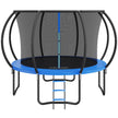 VEVOR 10FT Trampoline, 330 lbs Trampoline with Enclosure Net, Ladder, and Curved Pole, Heavy Duty Trampoline with Jumping Mat and Spring Cover Padding, Outdoor Recreational Trampolines for Kids Adults