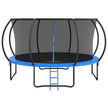 VEVOR 14FT Trampoline, 450 lbs Trampoline with Enclosure Net, Ladder, and Curved Pole, Heavy Duty Trampoline with Jumping Mat and Spring Cover Padding, Outdoor Recreational Trampolines for Kids Adults