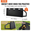 VEVOR Soccer Rebounder Board, 115x45 cm Portable Soccer Wall with 2 Angles Rebound, Foldable HDPE Kickback Rebound Board, Soccer Training Equipment for Kids and Adults, Passing & Shooting Practice
