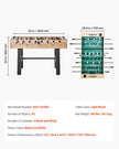 VEVOR 140 cm Foosball Soccer Game Table Standard Size Foosball Table for Home