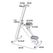 Foldable Stair Stepper for Home Gym Exercise Height Adjustable Vertical Climber Machine 150kg Loading Capacity with Digital Display for Full-Body Workout