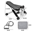 Mini Stepper Home Office Stair Stepper Machine with Resistance Bands and LCD Monitor for Full Body Workout Cardio Exercises Calves Trainer Calf Stretch