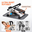 Mini Stepper Home Office Stair Stepper Machine with Resistance Bands and LCD Monitor for Full Body Workout Cardio Exercises Calves Trainer Calf Stretch